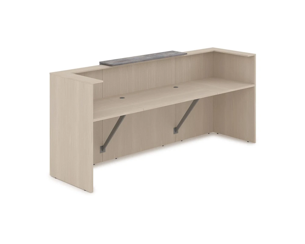 Комплект Ресепшн с фартуком ЛДСП (2654*761*1161) (с подсветкой) 1КР-ДС.201.1 ЛАУНЖ / LOUNGE