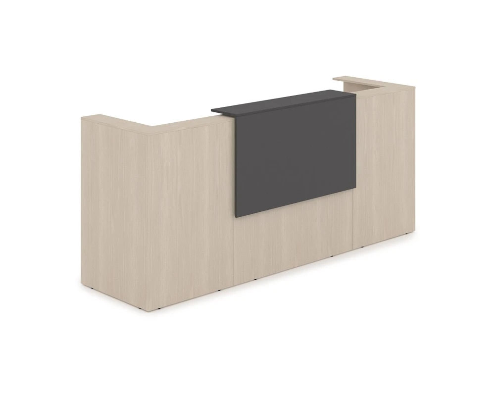 Комплект Ресепшн с фартуком ЛДСП (2654*761*1161) (с подсветкой) 1КР-ДС.201.1 ЛАУНЖ / LOUNGE