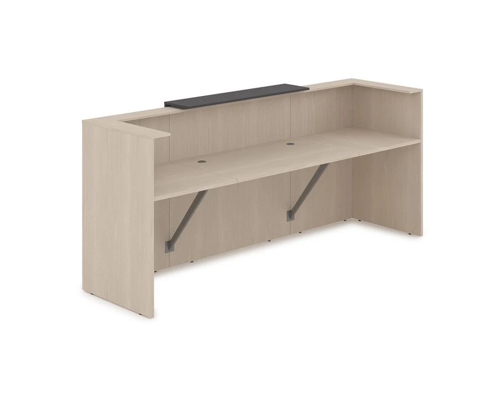 Комплект Ресепшн с фартуком ЛДСП (2654*761*1161) (с подсветкой) 1КР-ДС.201.1 ЛАУНЖ / LOUNGE