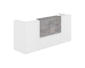 Комплект Ресепшн с фартуком ЛДСП (2654*761*1161) (с подсветкой) 1КР-ДС.201.1 ЛАУНЖ / LOUNGE images