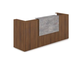 Комплект Ресепшн с фартуком ЛДСП (2654*761*1161) (с подсветкой) 1КР-ДС.201.1 ЛАУНЖ / LOUNGE images