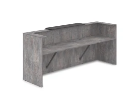 Комплект Ресепшн с фартуком ЛДСП (2654*761*1161) (с подсветкой) 1КР-ДС.201.1 ЛАУНЖ / LOUNGE images