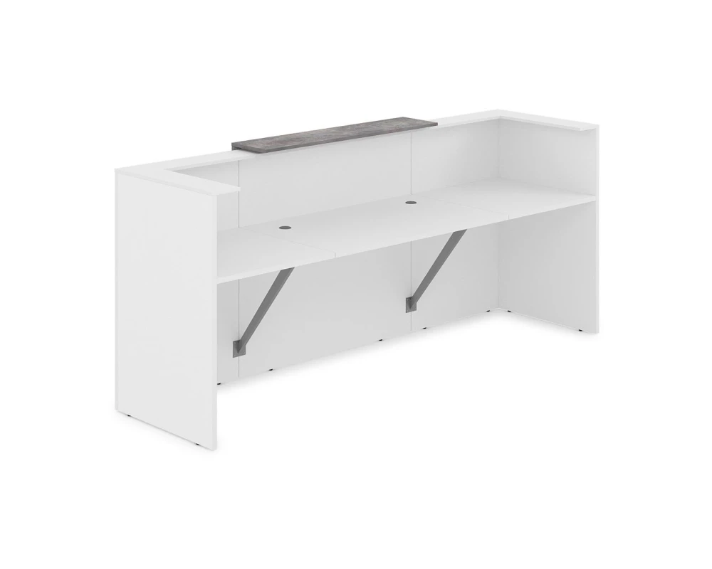 Комплект Ресепшн с фартуком ЛДСП (2654*761*1161) (с подсветкой) 1КР-ДС.201.1 ЛАУНЖ / LOUNGE