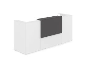 Комплект Ресепшн с фартуком ЛДСП (2654*761*1161) (с подсветкой) 1КР-ДС.201.1 ЛАУНЖ / LOUNGE images