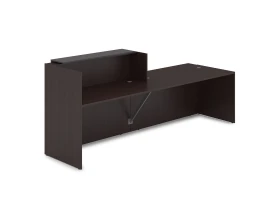 Комплект Ресепшн с фартуком ЛДСП (2832*901*1161) (без подсветки) 1КРС-ДС.007 ЛАУНЖ / LOUNGE images