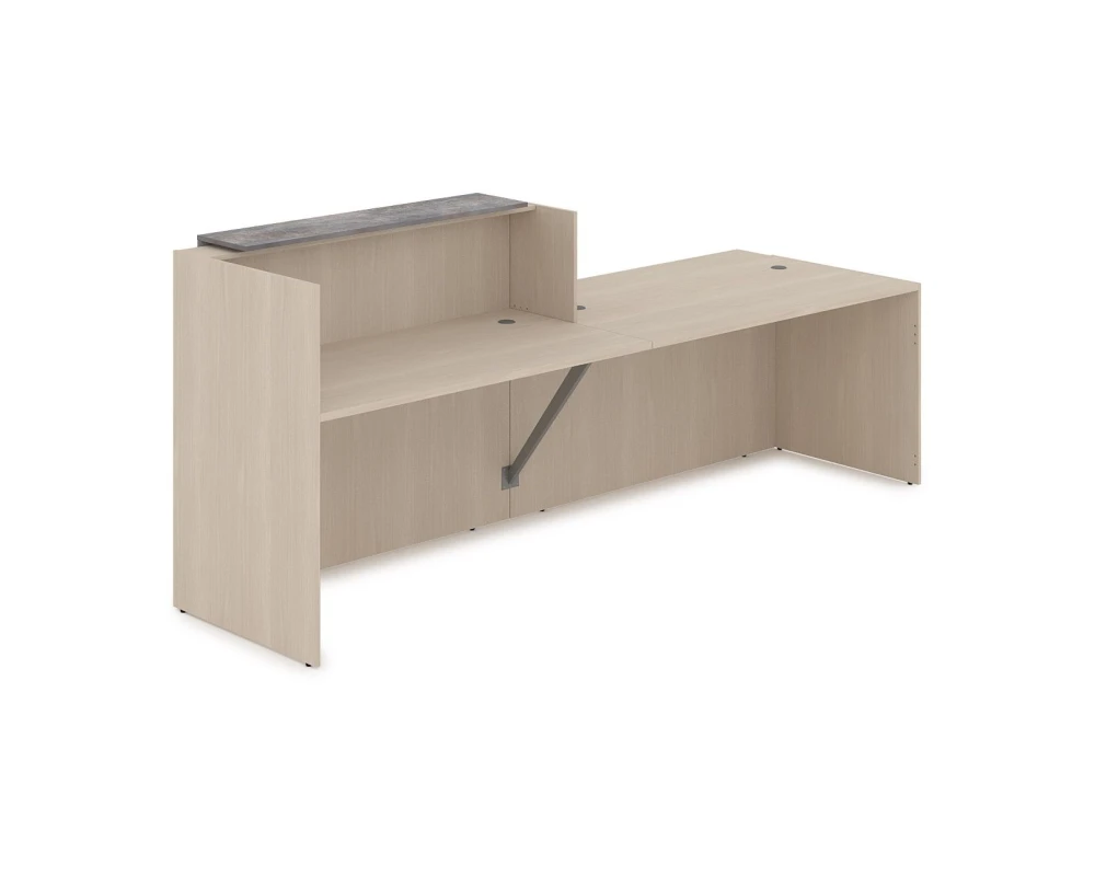 Комплект Ресепшн с фартуком ЛДСП (2832*901*1161) (без подсветки) 1КРС-ДС.007 ЛАУНЖ / LOUNGE