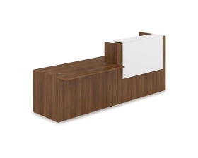 Комплект Ресепшн с фартуком ЛДСП (2832*901*1161) (без подсветки) 1КРС-ДС.007 ЛАУНЖ / LOUNGE images
