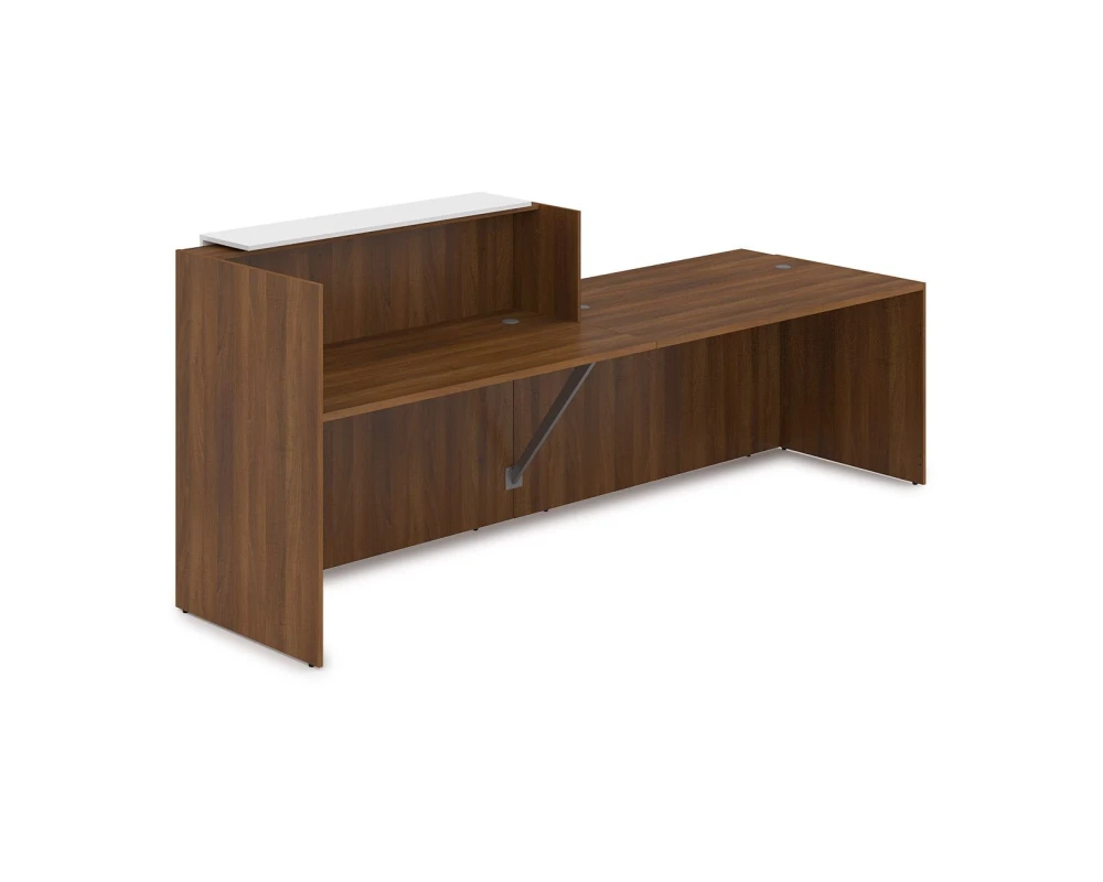 Комплект Ресепшн с фартуком ЛДСП (2832*901*1161) (без подсветки) 1КРС-ДС.007 ЛАУНЖ / LOUNGE