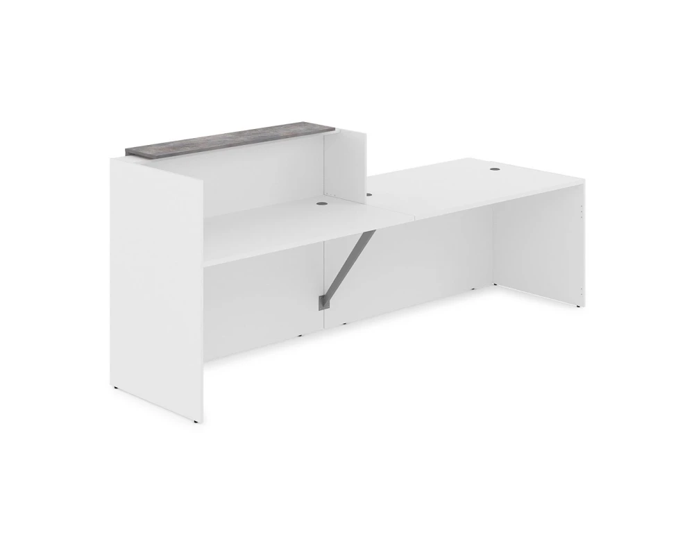 Комплект Ресепшн с фартуком ЛДСП (2832*901*1161) (без подсветки) 1КРС-ДС.007 ЛАУНЖ / LOUNGE