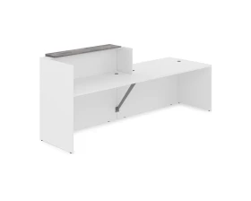 Комплект Ресепшн с фартуком ЛДСП (2832*901*1161) (с подсветкой) 1КРС-ДС.007.1 ЛАУНЖ / LOUNGE images