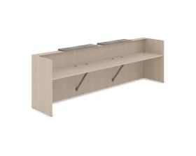 Комплект Ресепшн с фартуком ЛДСП (3632*762*1161) (без подсветки) 1КР-ДС.002 ЛАУНЖ / LOUNGE images