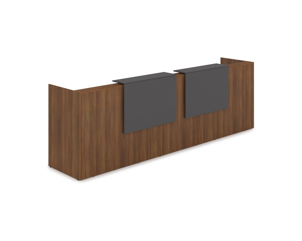 Комплект Ресепшн с фартуком ЛДСП (3632*762*1161) (без подсветки) 1КР-ДС.002 ЛАУНЖ / LOUNGE