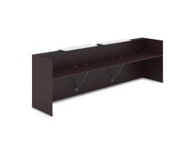 Комплект Ресепшн с фартуком ЛДСП (3632*762*1161) (без подсветки) 1КР-ДС.002 ЛАУНЖ / LOUNGE images