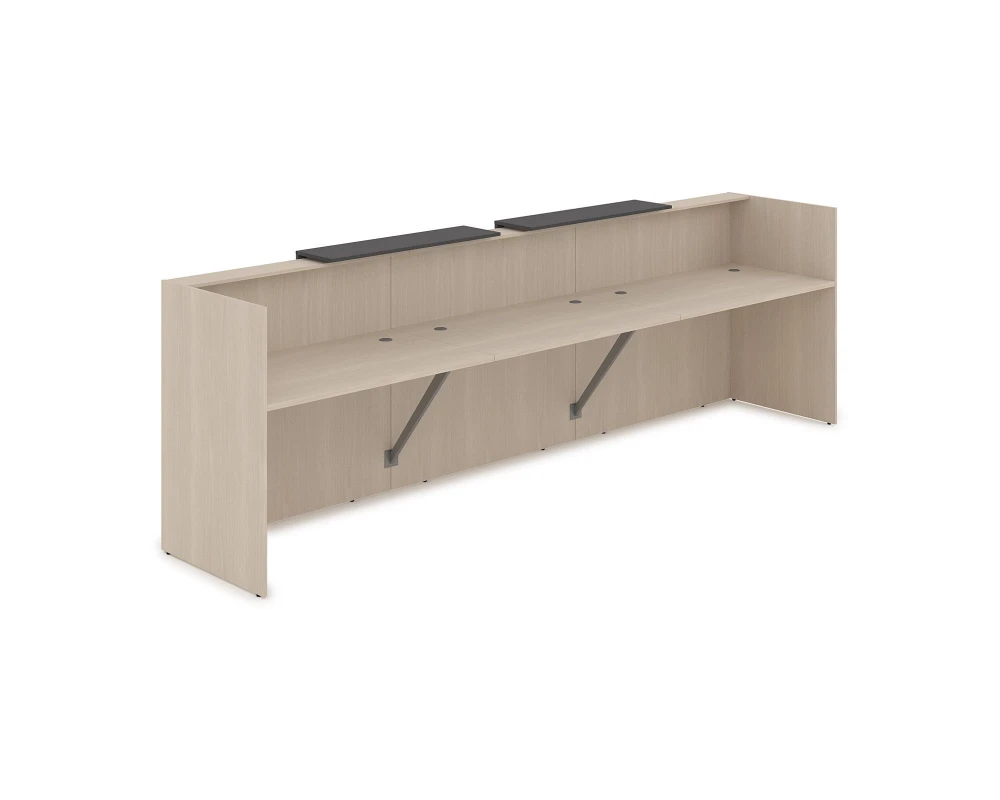 Комплект Ресепшн с фартуком ЛДСП (3632*762*1161) (с подсветкой) 1КР-ДС.002.1 ЛАУНЖ / LOUNGE