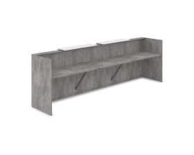 Комплект Ресепшн с фартуком ЛДСП (3632*762*1161) (с подсветкой) 1КР-ДС.002.1 ЛАУНЖ / LOUNGE images