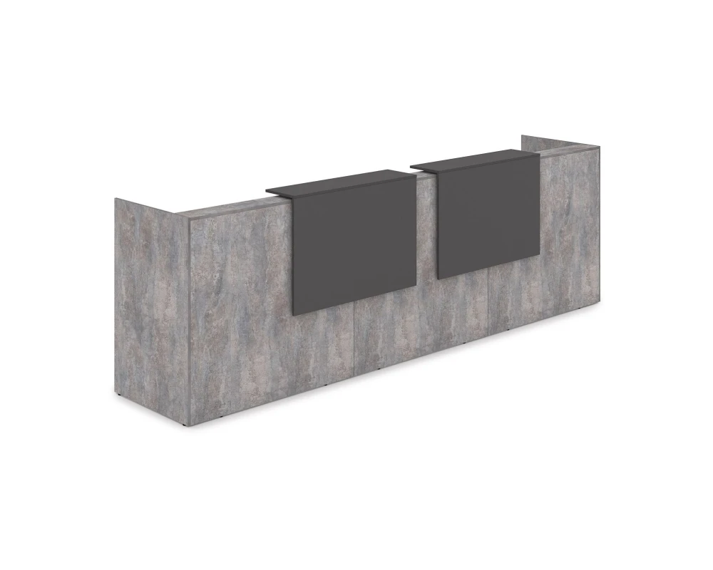 Комплект Ресепшн с фартуком ЛДСП (3632*762*1161) (с подсветкой) 1КР-ДС.002.1 ЛАУНЖ / LOUNGE