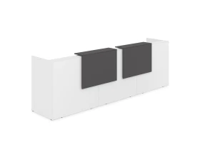 Комплект Ресепшн с фартуком ЛДСП (3632*762*1161) (с подсветкой) 1КР-ДС.002.1 ЛАУНЖ / LOUNGE images