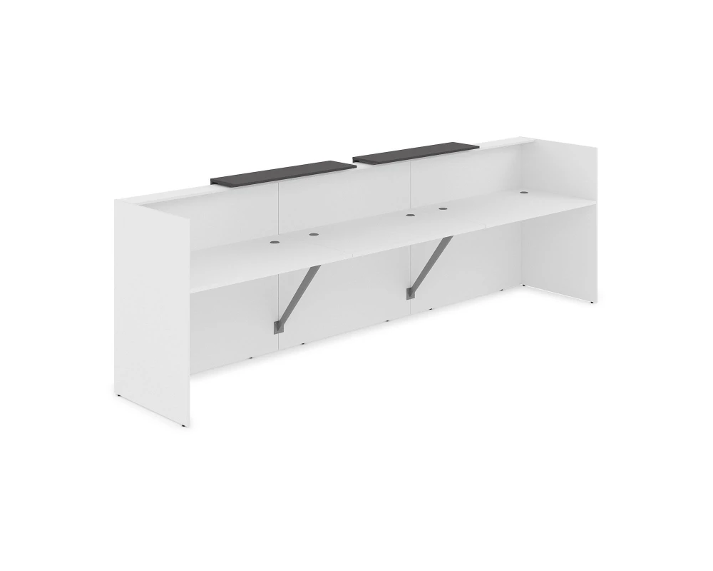 Комплект Ресепшн с фартуком ЛДСП (3632*762*1161) (с подсветкой) 1КР-ДС.002.1 ЛАУНЖ / LOUNGE