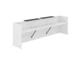 Комплект Ресепшн с фартуком ЛДСП (3632*762*1161) (с подсветкой) 1КР-ДС.002.1 ЛАУНЖ / LOUNGE images