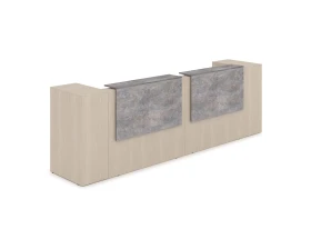 Комплект Ресепшн с фартуком ЛДСП (3632*763*1161) (без подсветки) 1КРТ-ДС.005 ЛАУНЖ / LOUNGE images