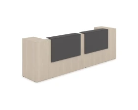 Комплект Ресепшн с фартуком ЛДСП (3632*763*1161) (без подсветки) 1КРТ-ДС.005 ЛАУНЖ / LOUNGE images