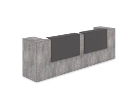 Комплект Ресепшн с фартуком ЛДСП (3632*763*1161) (без подсветки) 1КРТ-ДС.005 ЛАУНЖ / LOUNGE images