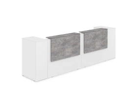 Комплект Ресепшн с фартуком ЛДСП (3632*763*1161) (без подсветки) 1КРТ-ДС.005 ЛАУНЖ / LOUNGE images