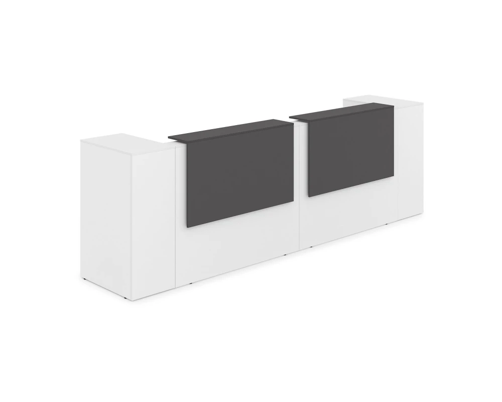 Комплект Ресепшн с фартуком ЛДСП (3632*763*1161) (без подсветки) 1КРТ-ДС.005 ЛАУНЖ / LOUNGE