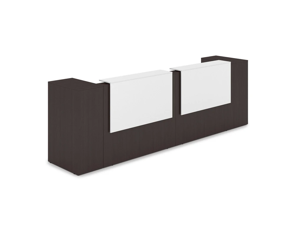 Комплект Ресепшн с фартуком ЛДСП (3632*763*1161) (без подсветки) 1КРТ-ДС.005 ЛАУНЖ / LOUNGE