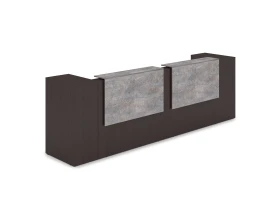 Комплект Ресепшн с фартуком ЛДСП (3632*763*1161) (без подсветки) 1КРТ-ДС.005 ЛАУНЖ / LOUNGE images