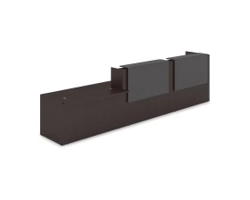 Комплект Ресепшн с фартуком ЛДСП (4232*901*1161) (без подсветки) 1КРС-ДС.008 ЛАУНЖ / LOUNGE images