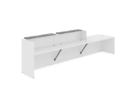 Комплект Ресепшн с фартуком ЛДСП (4232*901*1161) (без подсветки) 1КРС-ДС.008 ЛАУНЖ / LOUNGE images