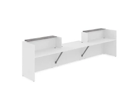 Комплект Ресепшн с фартуком ЛДСП (4232*901*1161) (с подсветкой) 1КРС-ДС.009.1 ЛАУНЖ / LOUNGE images