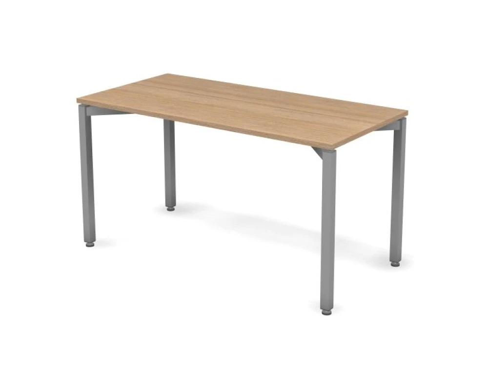 Стол 138х67х73,7 Smart Metal Дуб медовый/Алюминий