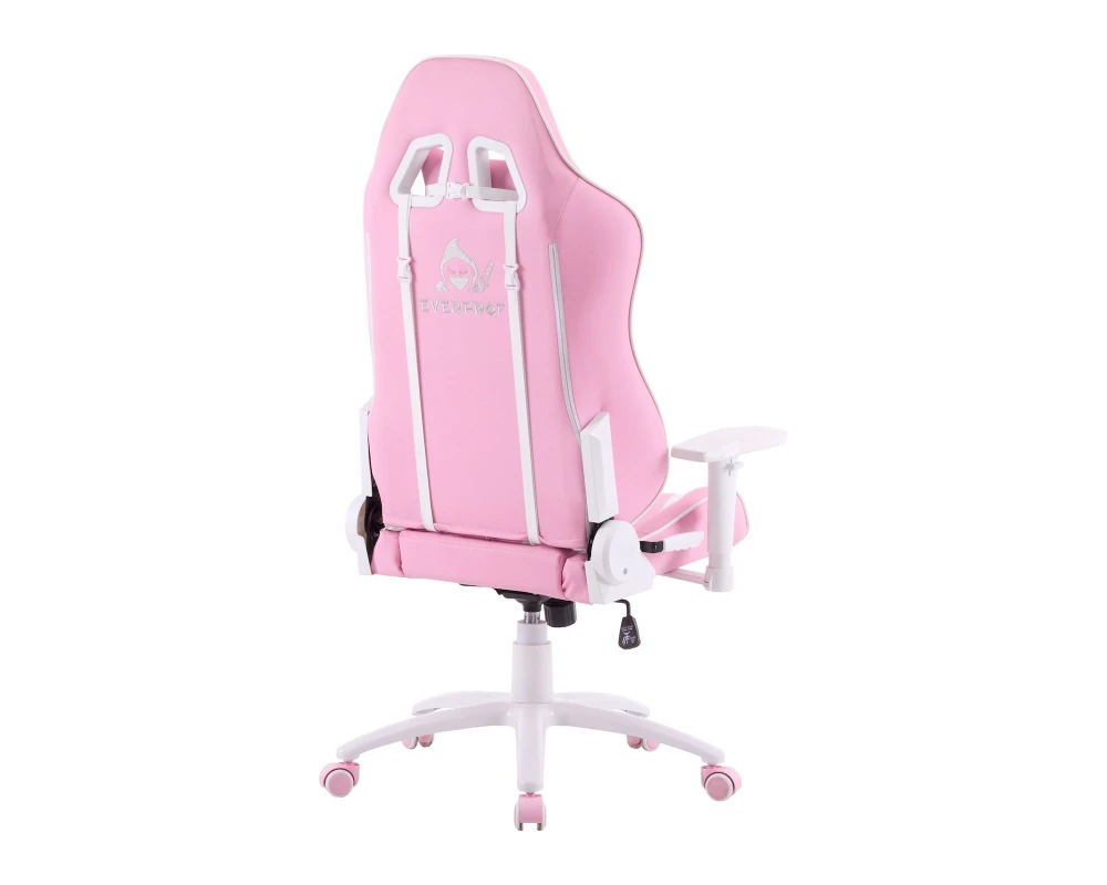 Кресло Everprof Катана / Katana Экокожа, Белый/Розовый