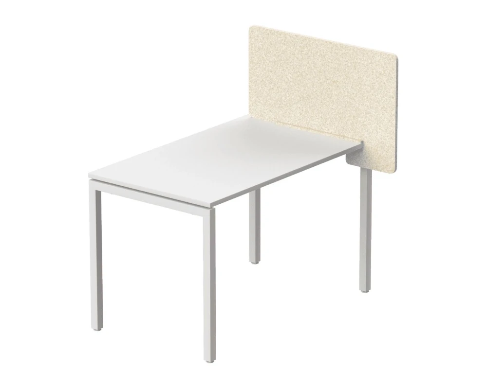 Экран боковой для столешниц толщиной 22 мм, без декора 85х6х50 Forest Office Лебединый пух