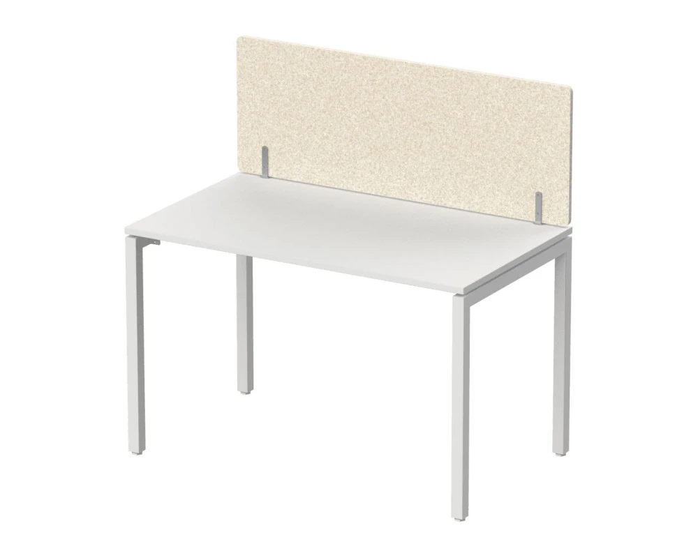 Экран фронтальный / боковой, без декора, без фурнитуры 160х1,2х50 Forest Office Лебединый пух