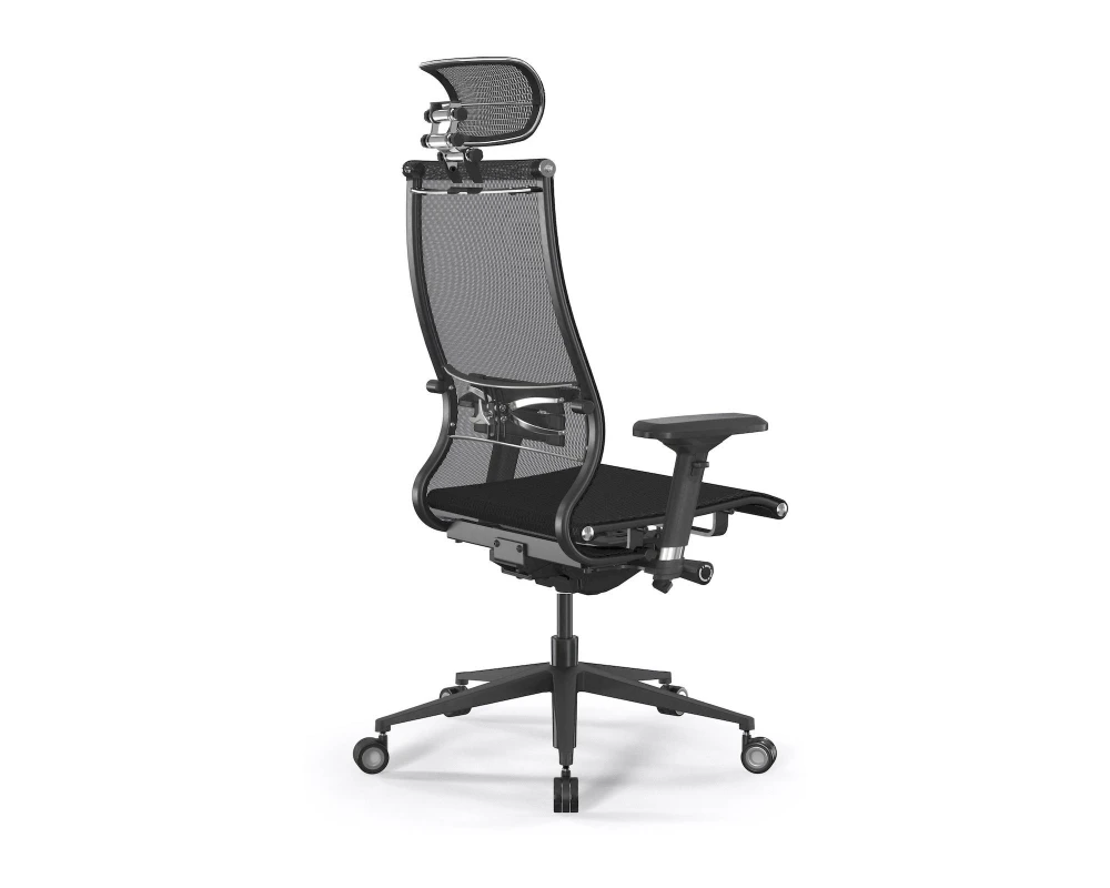 Кресло Samurai Черная Серия Сетка, Черный