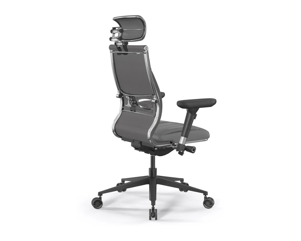 Кресло Samurai M3-11D M26.B11.G24.W26 Экокожа, Серый